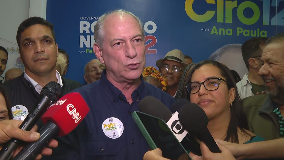Ciro Gomes, candidato do PDT à Presidência — Foto: Reprodução TV Globo