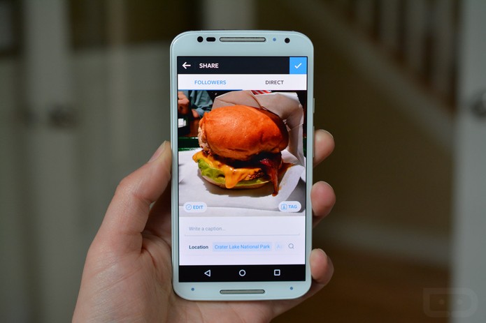 Usuário testa novo visual do editor de fotos do Instagram (Foto: Reprodução/Droid-Life)