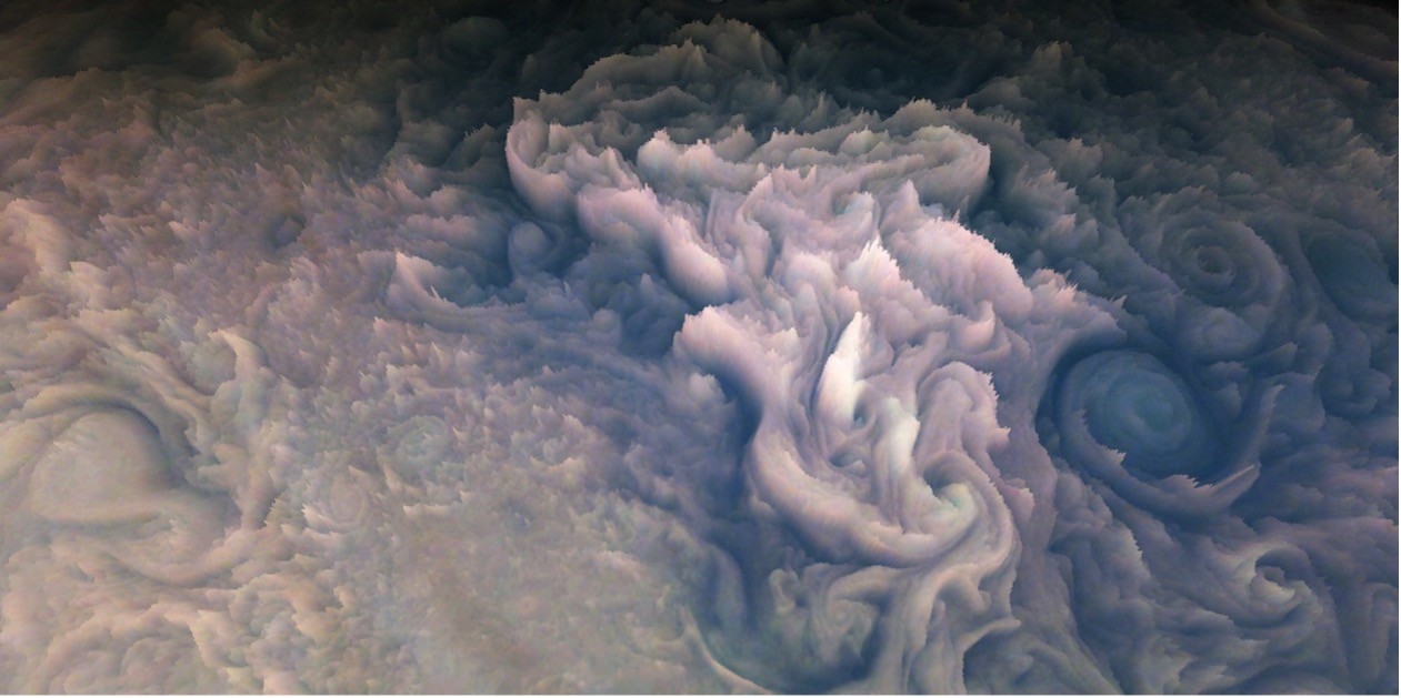 Astrônomos estudam nuvens de Júpiter que parecem cobertura de cupcake (Foto: NASA / JPL-Caltech / SwRI / MSSS / Gerald Eichstädt)
