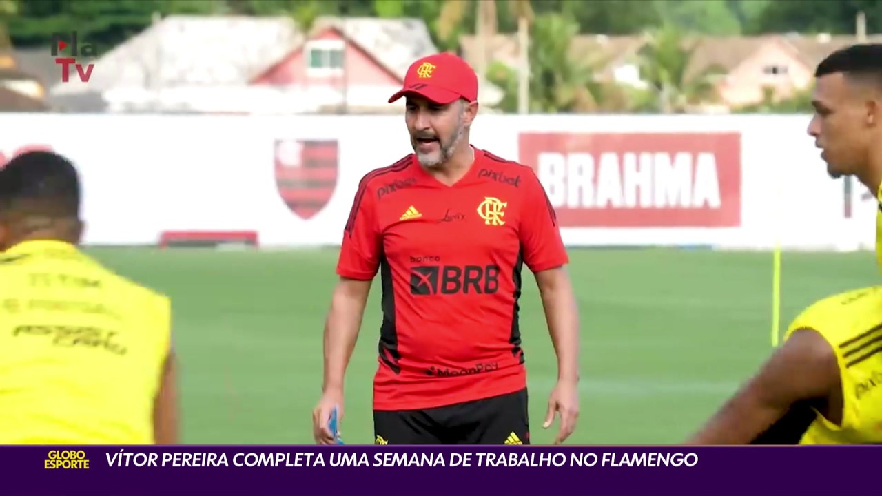 V&iacute;tor Pereira completa uma semana de trabalho no Flamengo