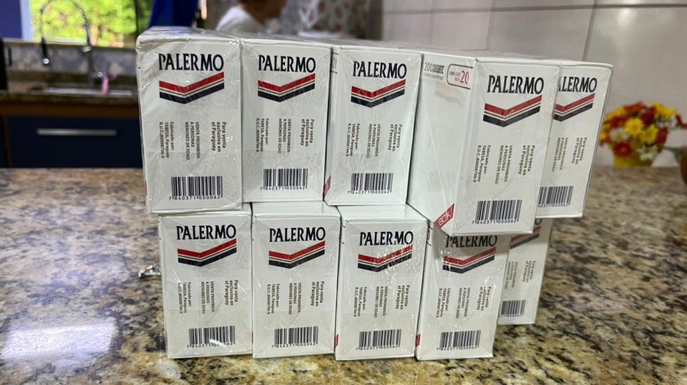 Cigarros foram apreendidos durante a ação na região de Ourinhos — Foto: Polícia Federal / Divulgação 