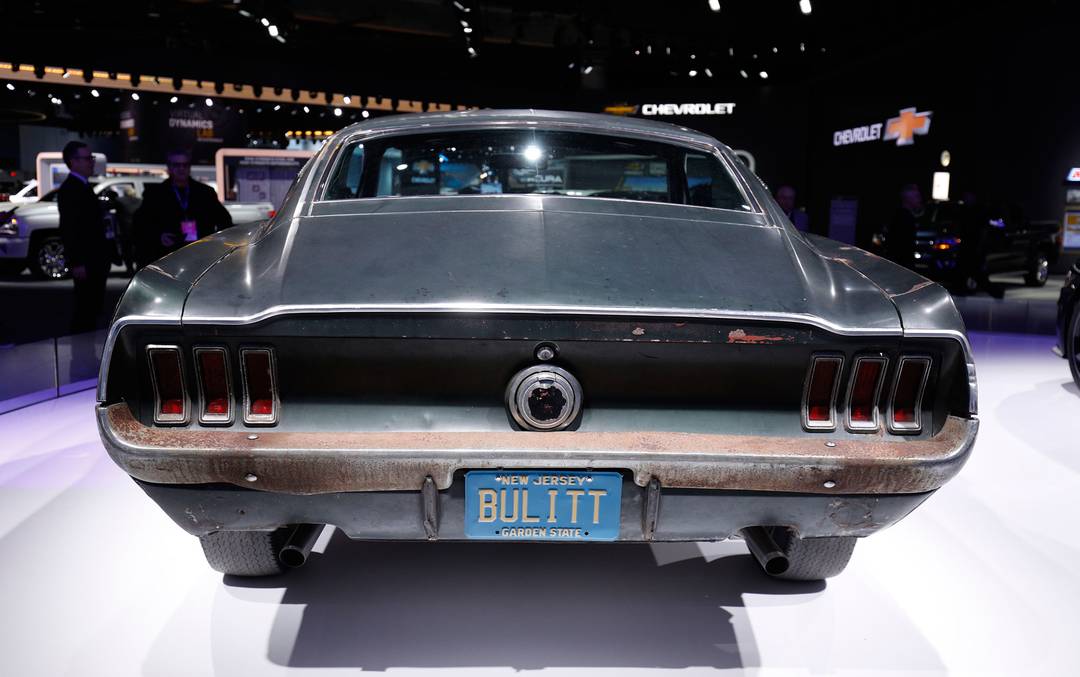 Mustang do filme 'Bullitt', que inspirou versão da atual geração, é exibido no Salão de Detroit