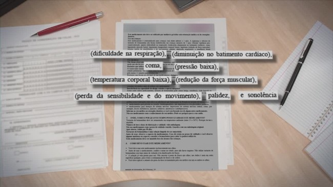 Bula mostra que remdio  contraindicado para bebs