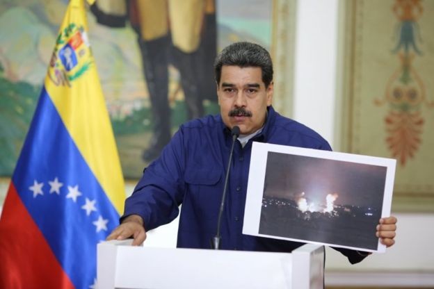 Maduro insiste na versão de que apagão foi causado por sabotagem  (Foto: Reuters/via BBC News Brasil)