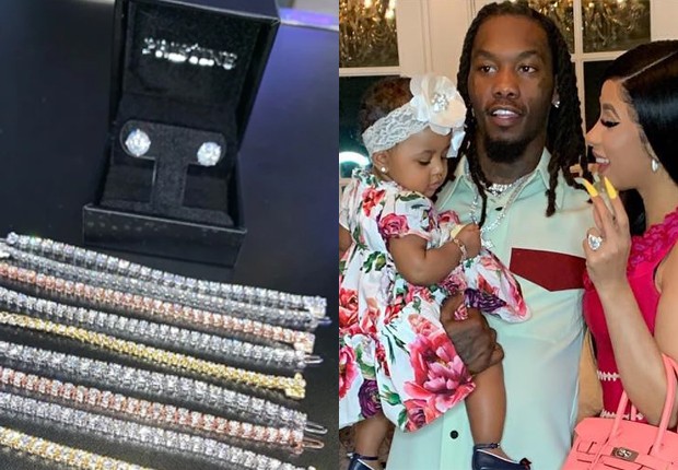 Kulture, filha de Cardi B e Offset, ganha joias de diamantes (Foto: Reprodução/Instagram)