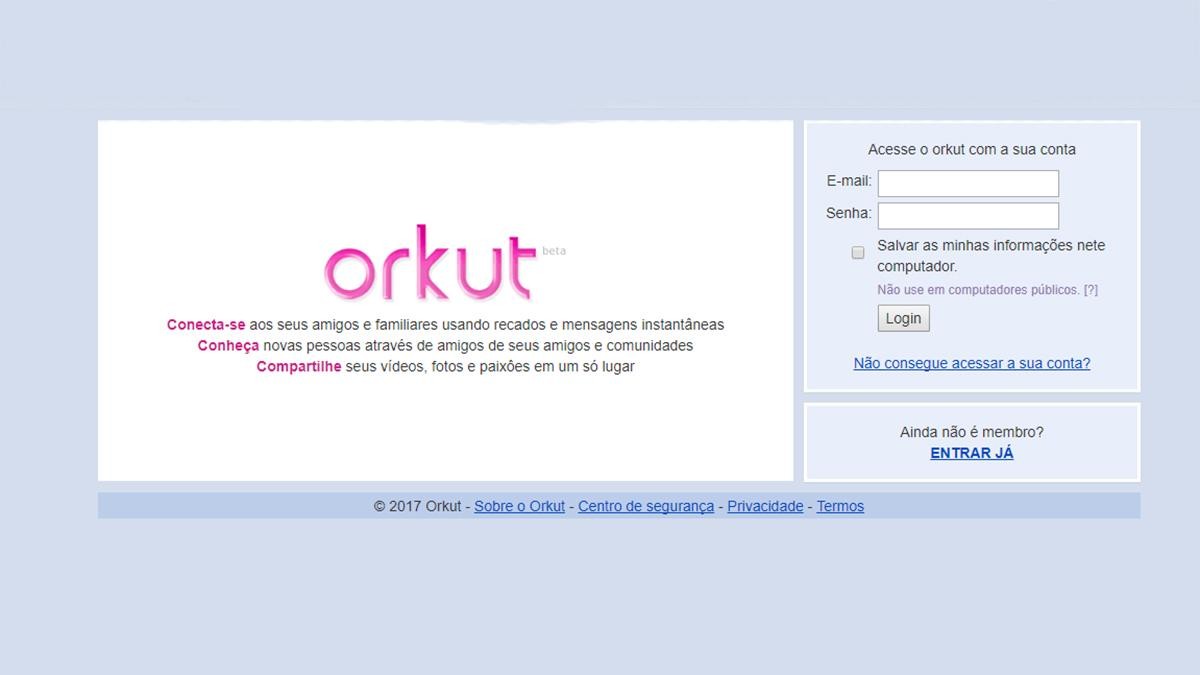 Orkut é reativado e levanta suspeitas de retorno (Foto: Reprodução)