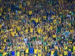 Torcida do Brasil na Copa do Mundo (Foto: Getty Images)