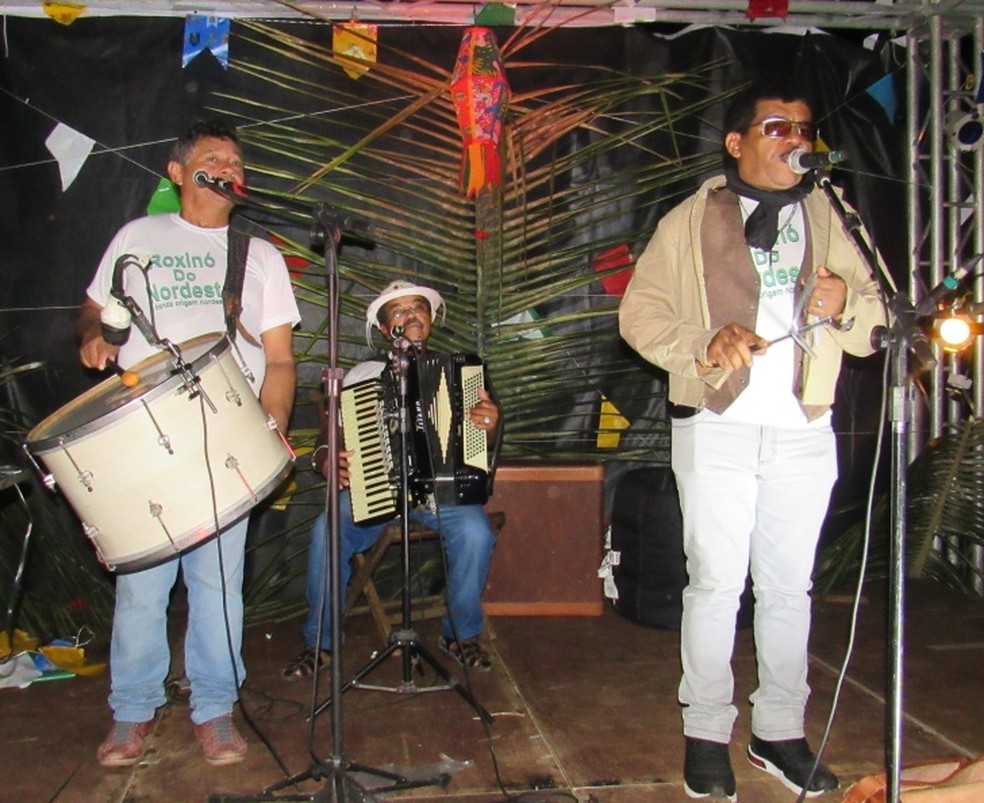 O grupo Roxinó do Nordeste também animou a festa  (Foto: Ana Clara Marinho/TV Globo )