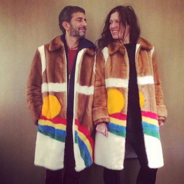 Marc Jacobs e Katie Grand de Prada (Foto: Instagram Marc Jacobs/ Reprodução)