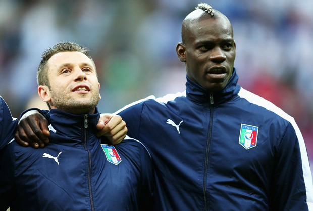 Cassano e Balotelli (Foto: Getty Images)