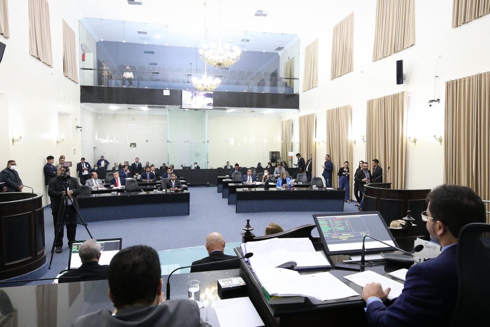 Sessão na Assembleia Legislativa de Alagoas(ALE) — Foto: Igor Pereira
