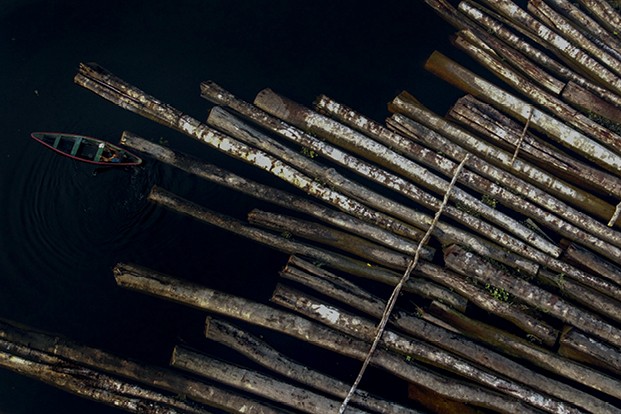 Inauguração da hidrelétrica de Balbina, no Rio Uatumã, no Amazonas (Foto: AFP)