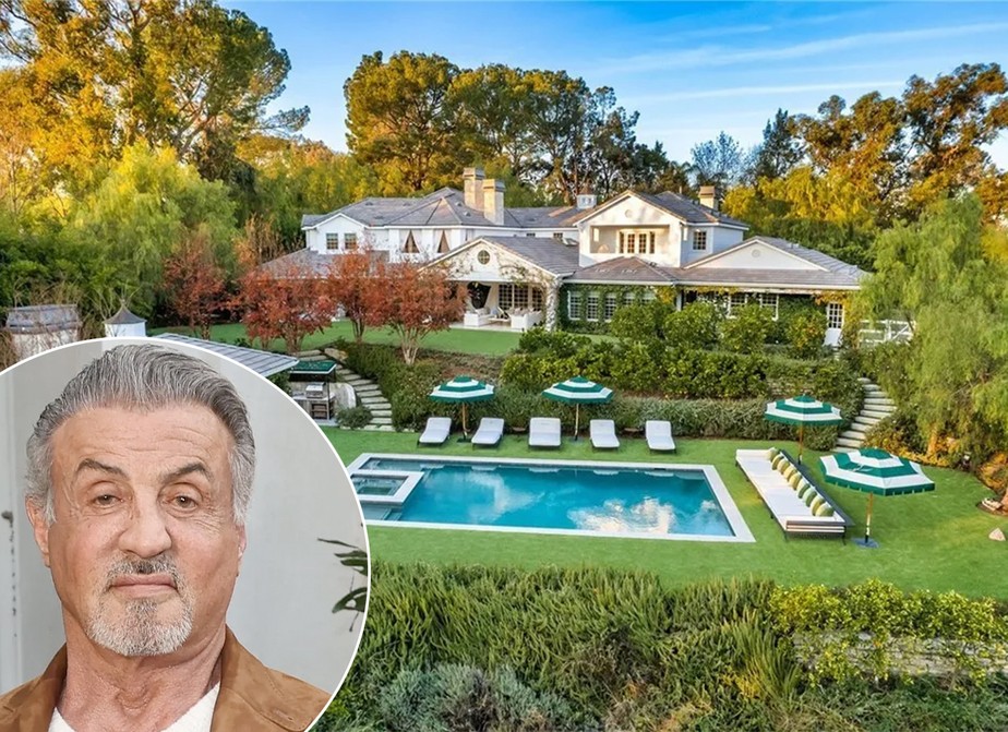 Sylvester Stallone coloca mansão em Hidden Hills à venda por US$ 22,5 milhões