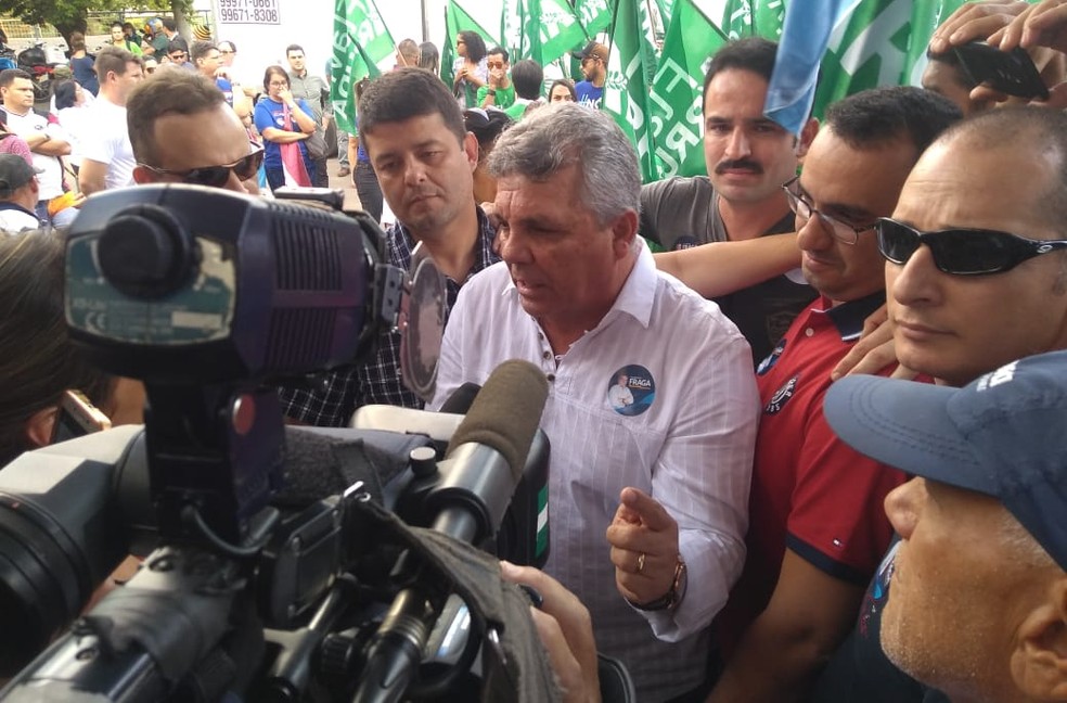 Alberto Fraga foi anunciado pelo partido Democratas como candidato ao governo do DF (Foto: Beatriz Pataro/TV Globo)