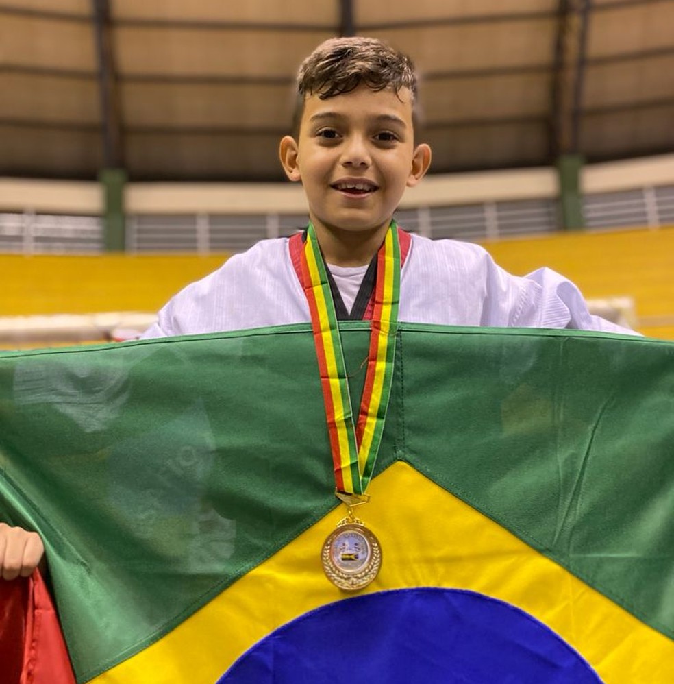 Por vaga no Pan-Americano Infantil, acreano vai disputar Super Brasileiro de Taekwondo — Foto: Arquivo Pessoal