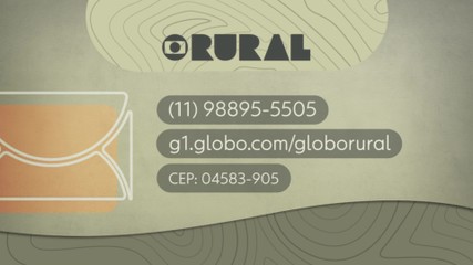 GLOBO RURAL apresenta programa que está chegando ao as em 2020  (imperdível, 5 minutos) – Thomaz Rural