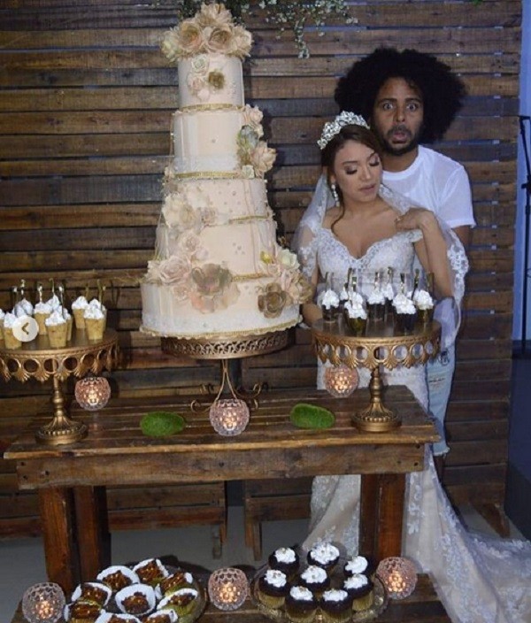 O músico dominicano Nfasis em seu casamento (Foto: Instagram)