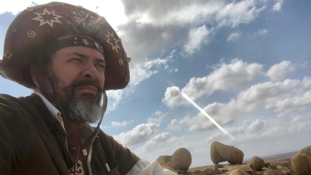 Pedro Jeremias, personagem criado por Efig�nio Moura, foi uma das inspira��es de curta-metragem gravado na Para�ba � Foto: Efig�nio Moura/Arquivo pessoal