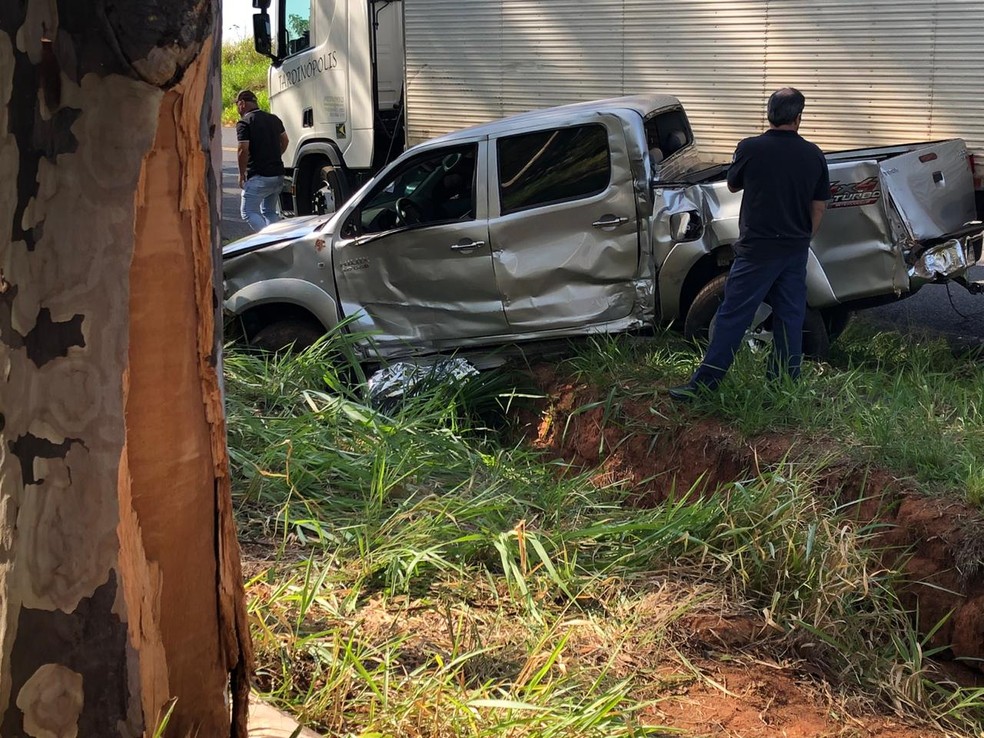 Agente penitenciário morreu em um acidente, em Martinópolis — Foto: David de Tarso/TV Fronteira