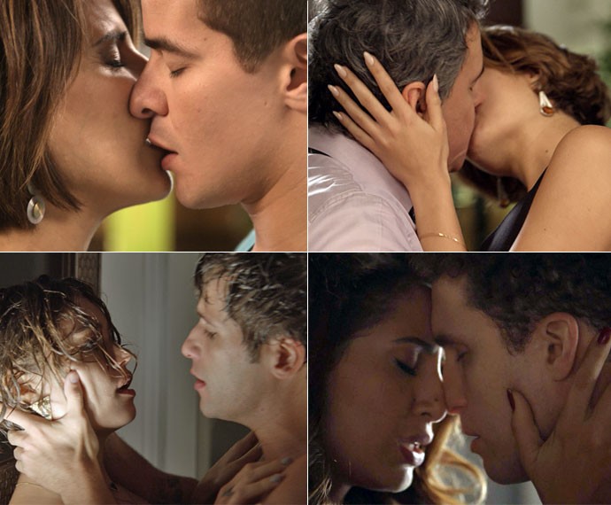 Personagens protagonizaram cenas quentes na novela (Foto: TV Globo)