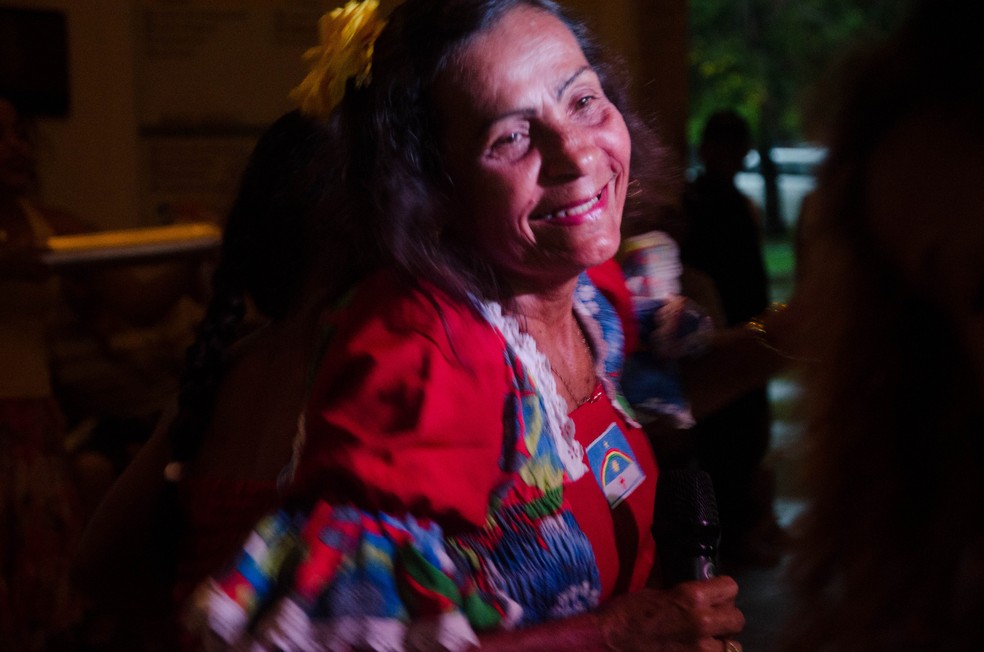 Mestra Ana Lúcia do Coco se tornou Patrimônio Vivo de Pernambuco — Foto: Fundarpe/Divulgação