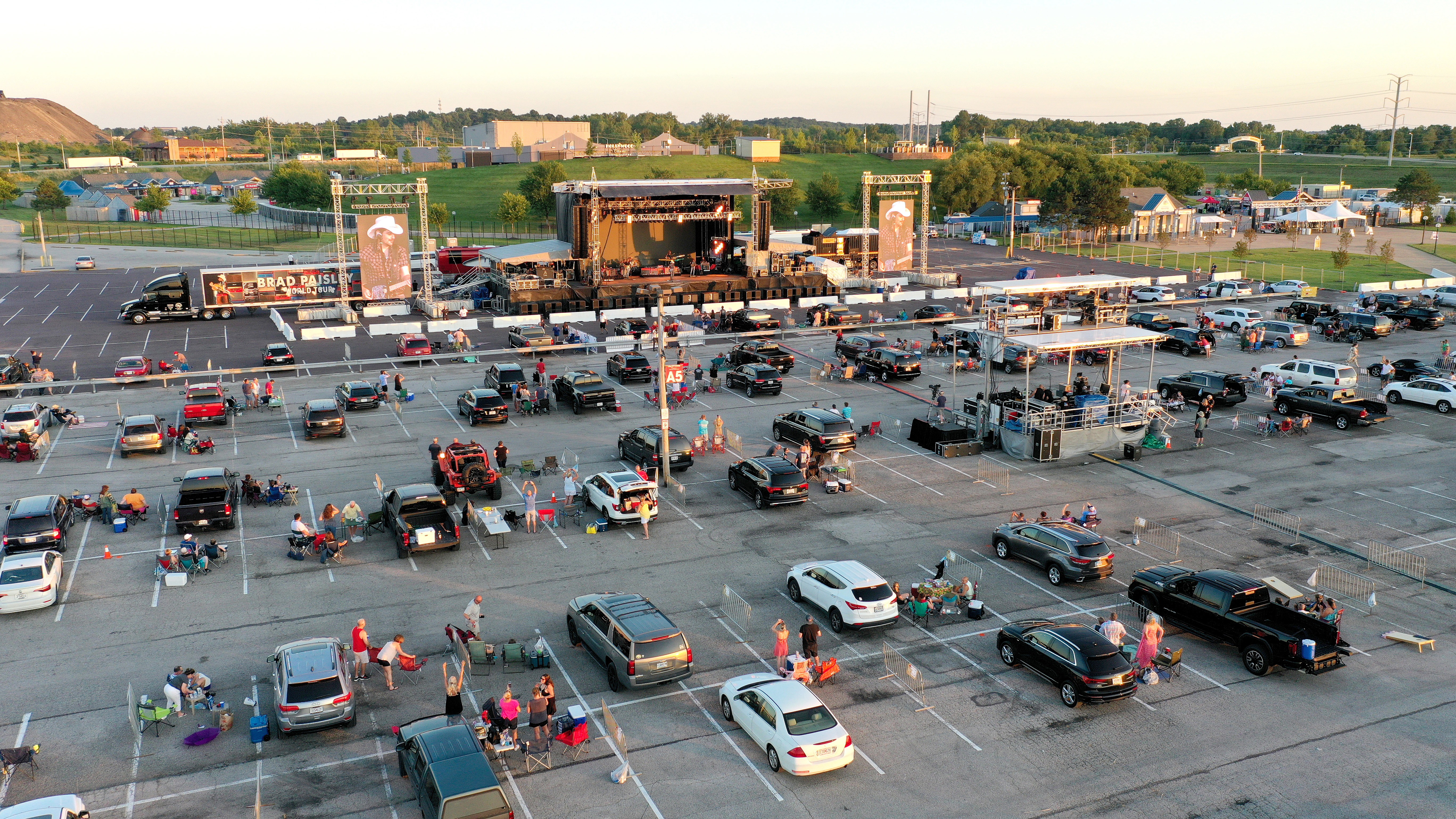 Show drive-in no Missouri, nos Estados Unidos, em 10 de julho (Foto: Getty Images)