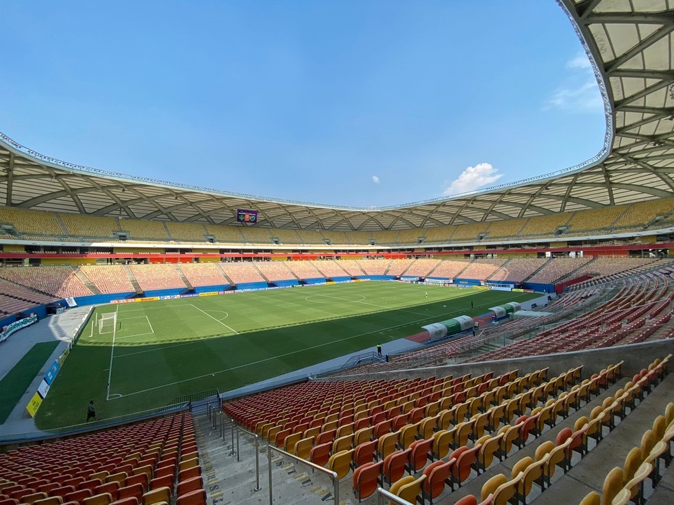 Arena da Amazônia recebe Brasil x Uruguai — Foto: Rômulo Almeida