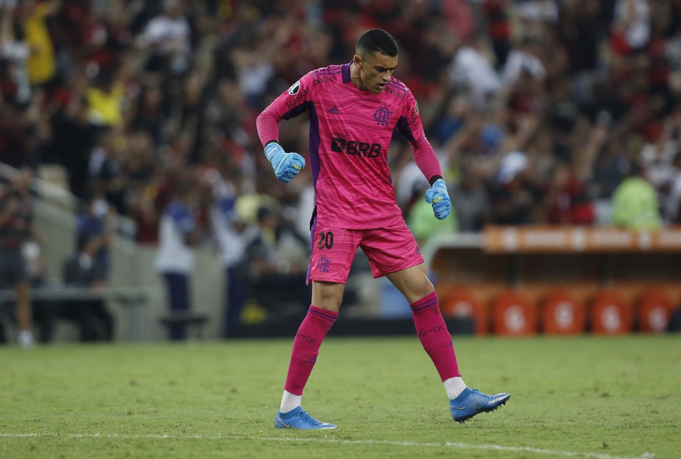 Santos teve atuação segura em sua estreia pelo Flamengo — Foto: Gilvan de Souza/Flamengo