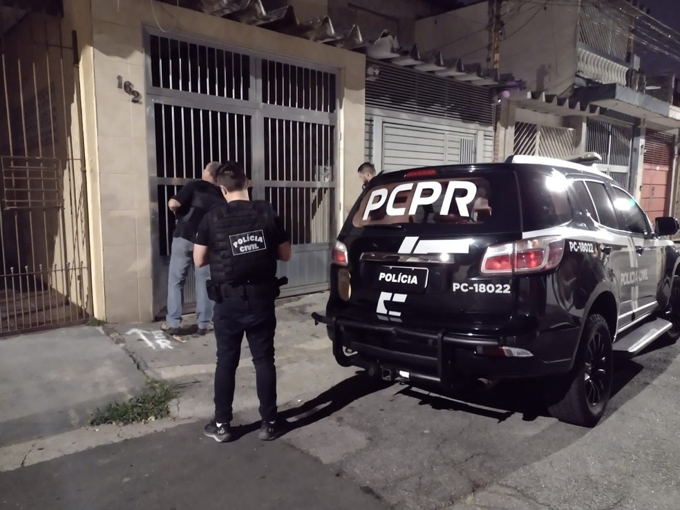 Polícia Civil faz operação contra quadrilha responsável por aplicar golpe do motoboy em mais de dez vítimas — Foto: Divulgação/PC-PR