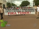 Trabalhadores protestam contra reforma da previdência no Pará
