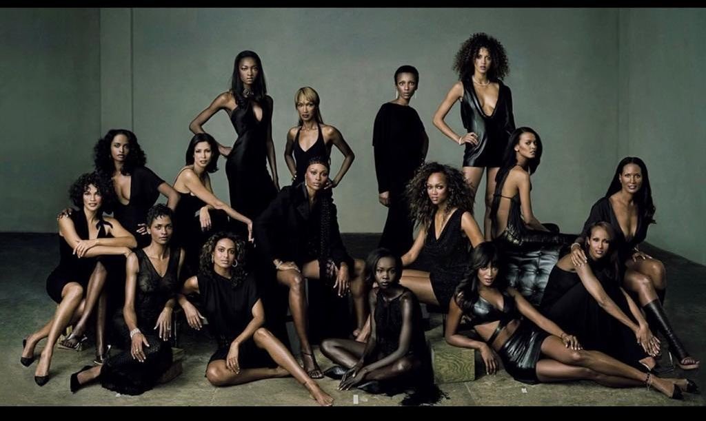 Naomi Campbell relembra foto icônica com outras supermodelos negras (Foto: Reprodução / Instagram)