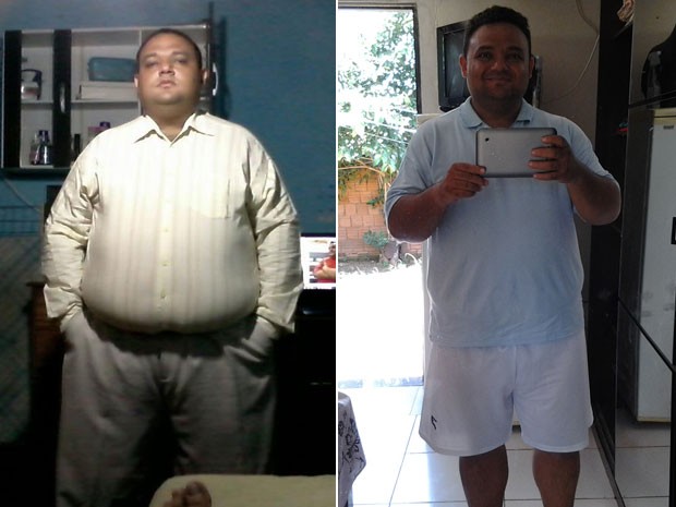 O representante comercial Deivid da Silva Quadros emagreceu quase 70 kg em menos de dois anos (Foto: Arquivo pessoal/Deivid Quadros)