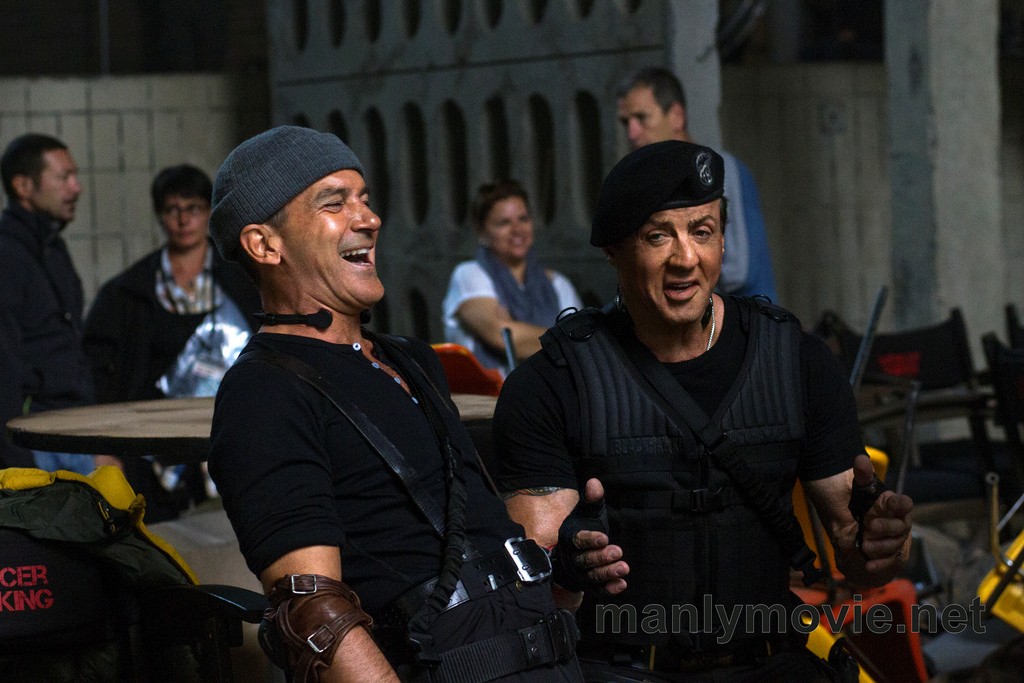 Antonio Banderas (à esq.) e Sylvester Stallone. (Foto: Manly Movie)
