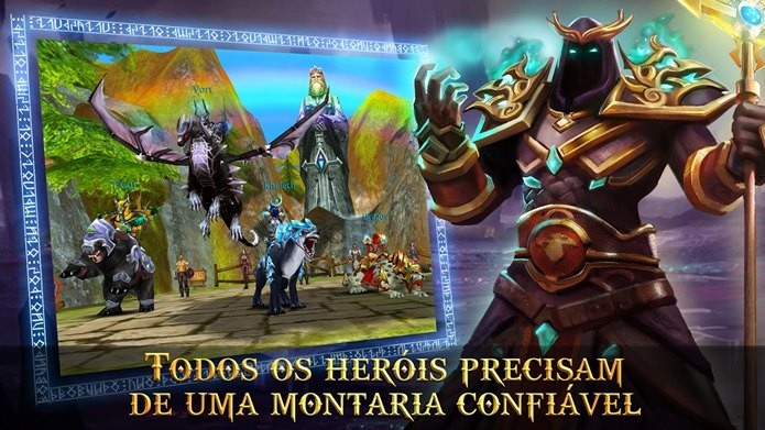 MMORPG da Gameloft lembra o clássico World of Warcraft (Foto: Divulgação)