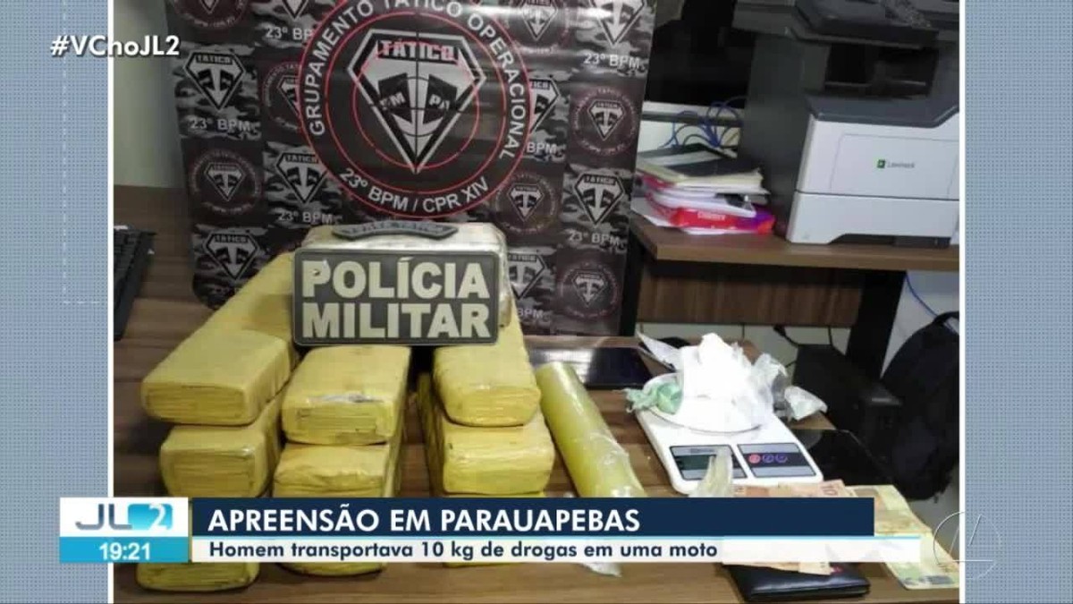 Jovem é preso com maconha e cocaína na mochila em Parauapebas 