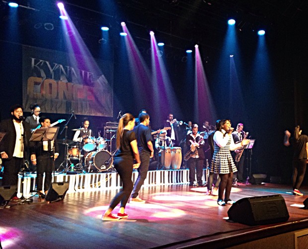 O show 'Kynnie in Concert' conta com uma equipe de mais de 20 pessoas (Foto: Arquivo pessoal)