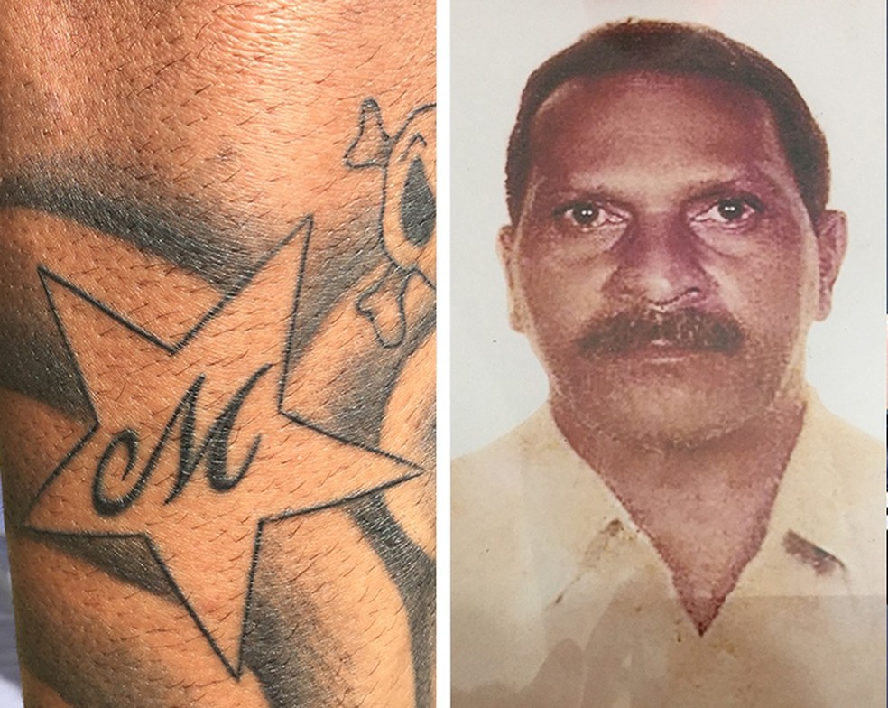 PaquetÃ¡ com a tatuagem em homenagem ao avÃ´ Altamiro, o "MirÃ£o" (Foto: Gustavo Rotstein)