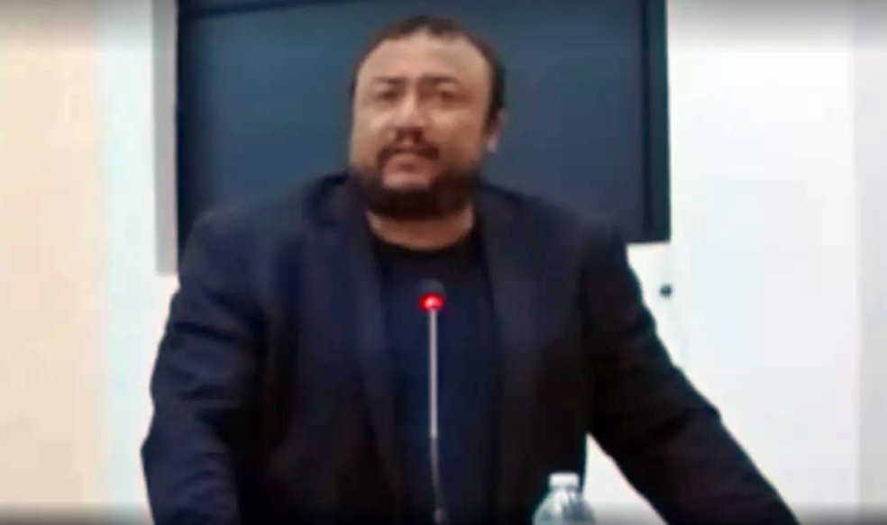 Vereador é investigado por injúria racial em comentário feito durante sessão da Câmara, em Guapé — Foto: Reprodução EPTV