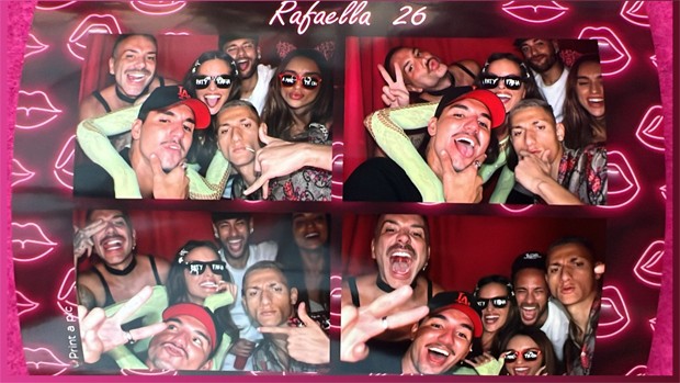 Neymar, Gabriel Medina, Matheus Mazzafera, Rafa Kalimann são famosos que foram ao aniversário de 26 anos de Rafaella Santos (Foto: Reprodução / Instagram)