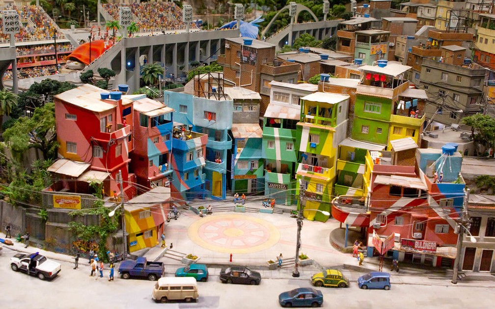 Miniatur Wunderland representa dia e noite na cidade do Rio — Foto: Miniatur Wunderland