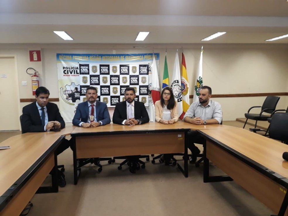 Polícia Civil concedeu entrevista coletiva na manhã desta sexta-feira (6) — Foto: Polícia Civil/ Divulgação