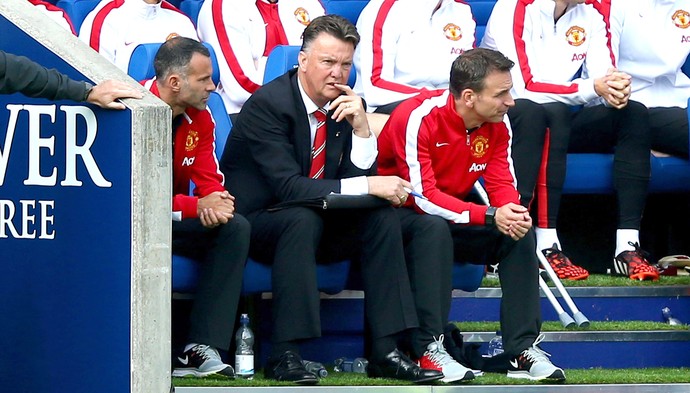 Van Gaal, Leicester e Manchester United (Foto: Getty Images)