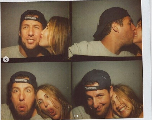 O ator Adam Sandler com a esposa, Jackie Sandler (Foto: Instagram)