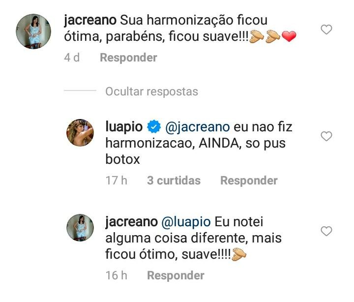 Luana Piovani responde fãs (Foto: Reprodução / Instagram)