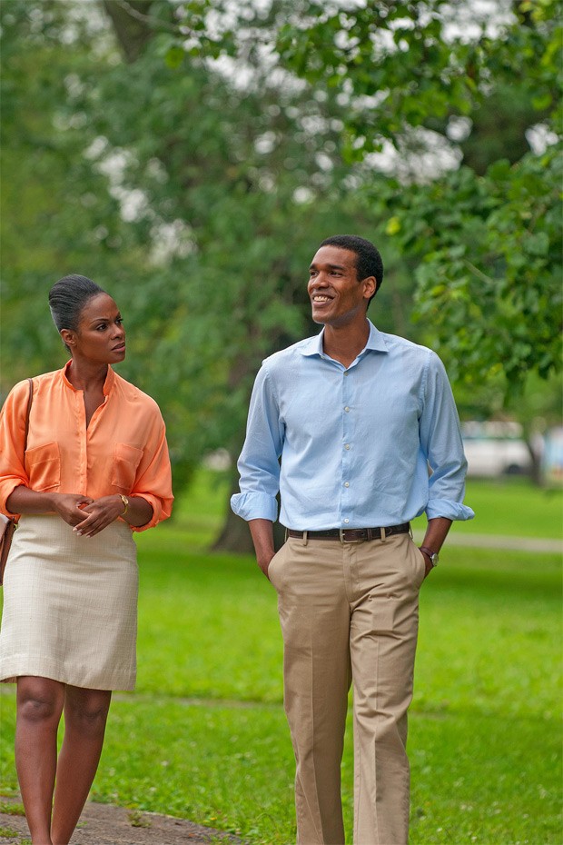 Parker Sawyers interpreta Barack Obama e Tika Sumpter vive a primeira dama Michelle Obama no filme 'Southside with you' (Foto: Matt Dinerstein/State Street Pictures/Divulgação)