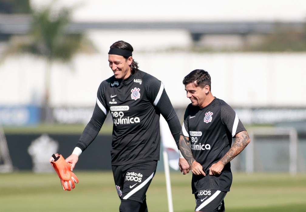 Cássio e Fagner são dois jogadores com contratos "apenas" até dezembro de 2022 com o Corinthians — Foto: Rodrigo Coca/Ag. Corinthians