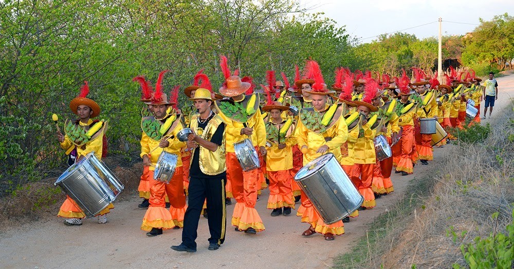 Escola de samba de agricultores no Ceará (Foto: Divulgação)