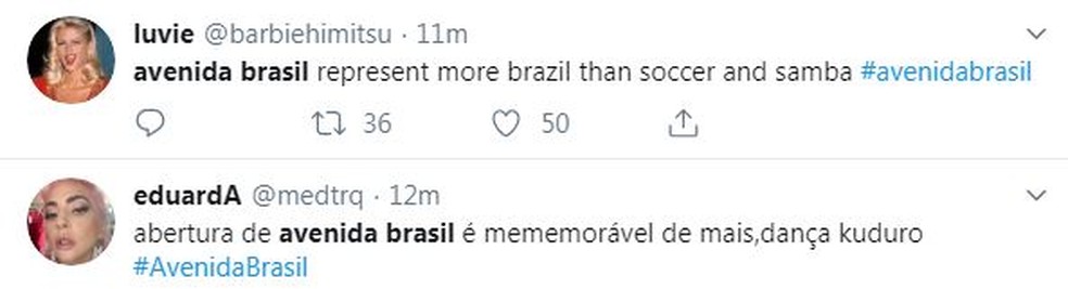 'Avenida Brasil' — Foto: Reprodução/Twitter