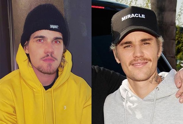 Caio César é comparado com Justin Bieber (Foto: Reprodução/Instagram)