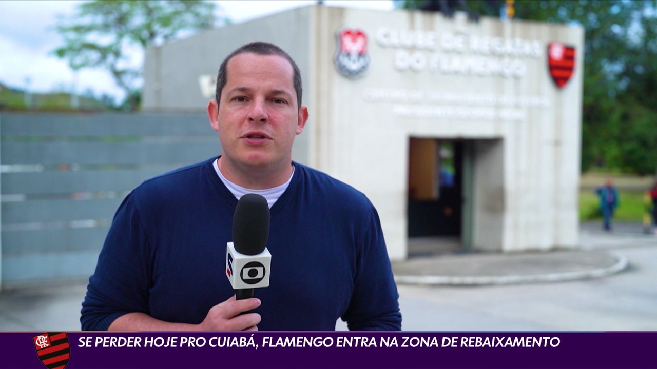 Se perder para o Cuiabá, Flamengo entra na zona de rebaixamento do Brasileirão